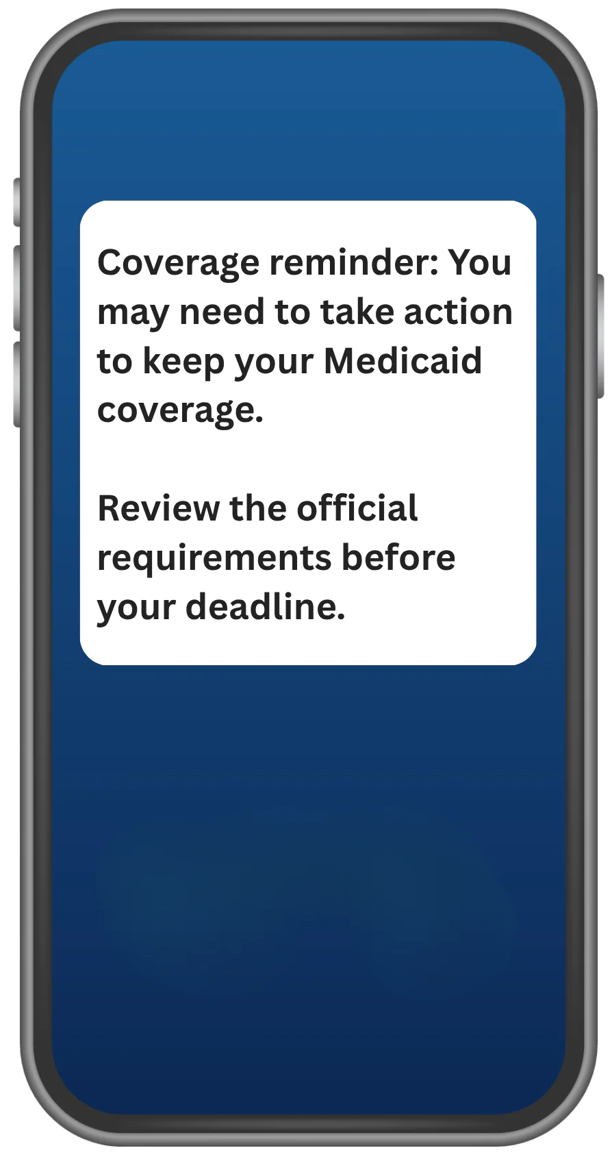 Phone coverage reminder Aeroflow